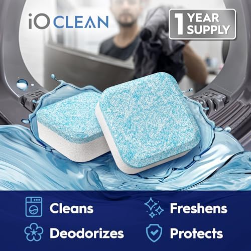 iO CLEAN Washing Machine Tablets 24 Pcs - Deep Clean and Descaler