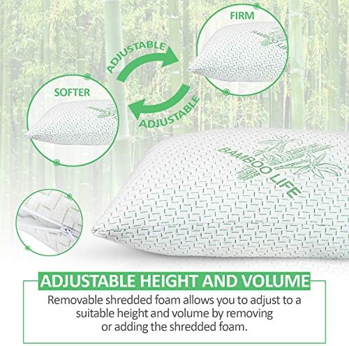 Elif Home Goods Queen Size Bamboo Rayon Pillow Set