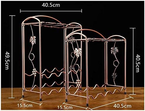 BOCbco Tabletop Wine Rack with 4 Bottles and 8 Glasses