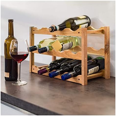ALDEPO Wine Rack with 3 Shelves for 12 Bottles 1