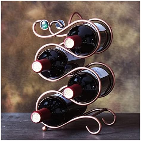 ALDEPO Wall-Mounted Wine Rack Chrome Metal