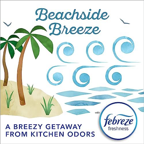 Glad Small Trash Bags 4 Gallon Febreze Beachside Breeze 80 Count