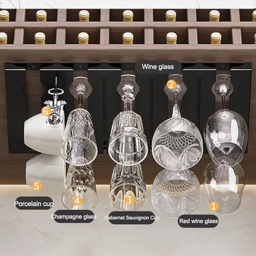 ZYZSY Wine Glass Rack White Industrial Storage Hanger for Kitchen Dining