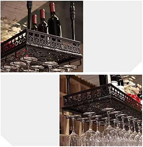 Adjustable Height Wine Rack with Glass Holder Shelf