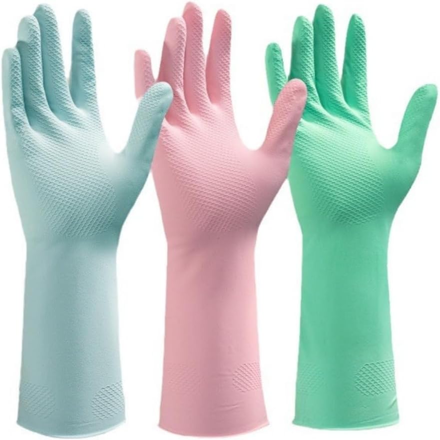 Beiqingyang Reusable Rubber Cleaning Gloves