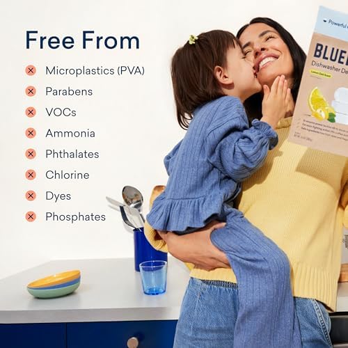 BLUELAND Plastic-Free Dishwasher Tablets 120 Count
