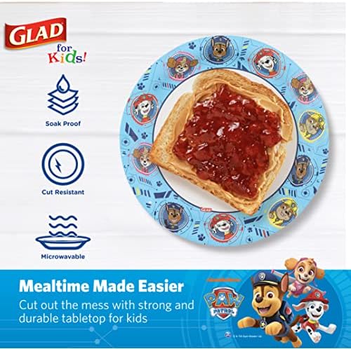 Glad Paw Patrol Paper Plates 7 Inch 20ct