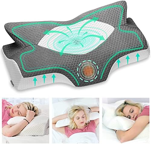Elviros Cervical Foam Pillow for Neck Shoulder Support