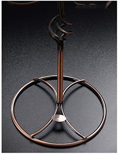 BOCbco Bronze Spiral Wine Glass Rack with 6 Hooks