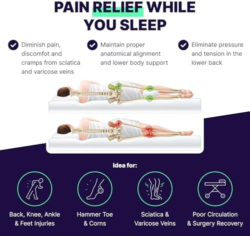 Back Support Systems Knee-T Leg Pillow for Back Pain Relief