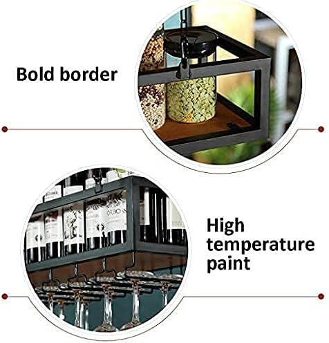 Industrial Style Wall-Mounted Wine Rack
