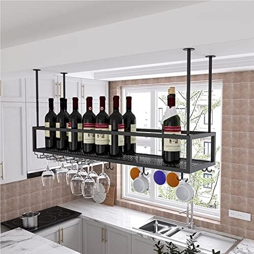 Adjustable Metal Wine Glass Rack with Glass Holder