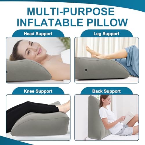 ZYODUOB Inflatable Leg Elevation Pillow for Sleep Recovery