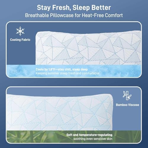 Caelorin Shredded Memory Foam Bamboo Viscose Pillow
