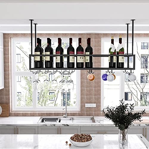 Adjustable Metal Wine Glass Rack with Glass Holder