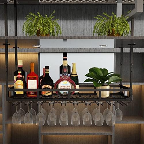 Suuim Wine Rack Ceiling Hanging Glass Holder