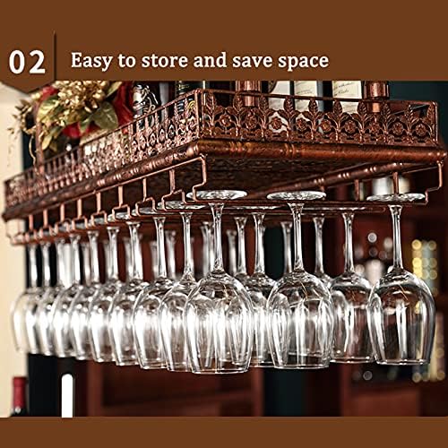 Wall-Mounted Wine Rack with Adjustable Hooks