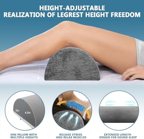 BSAFP Half Moon Leg Pillow for Back and Side Sleep