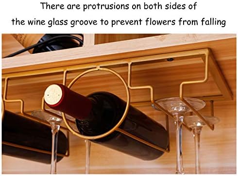 Elegant Wall-Mounted Wine Racks with Rose Gold Finish