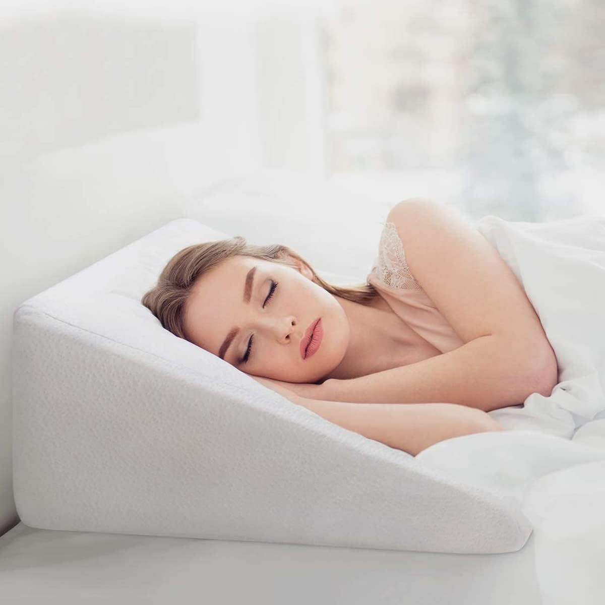 OasisCraft 12 Inch Bed Wedge Pillow for Acid Reflux