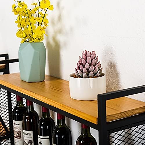 ZJDYDY Wall-Mounted Industrial Wine Rack