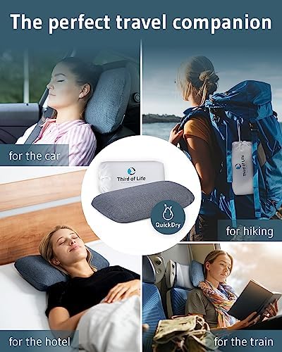 Stomach Sleeper Pillow MIZAR - Memory Foam with Thermoregulating Case