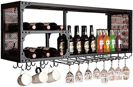 PSMPENG Wall-Mounted Wine Rack Storage