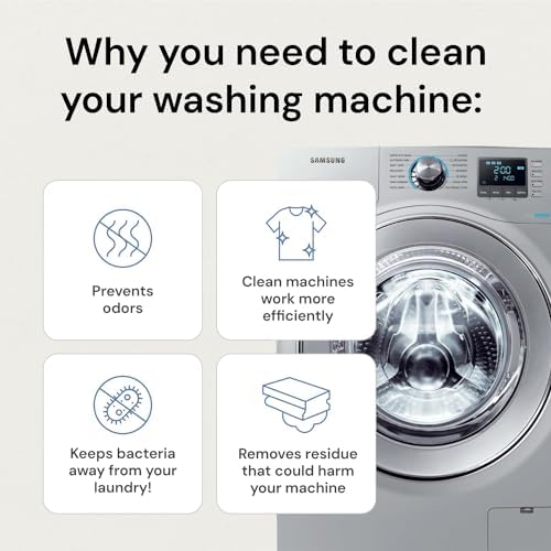Grab Green Washing Machine Cleaner 5 Count Mineral Based Fragrance Free