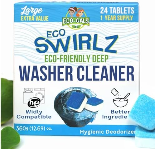 Eco-Gals Washing Machine Cleaner Tablets for Front Top Load Washers