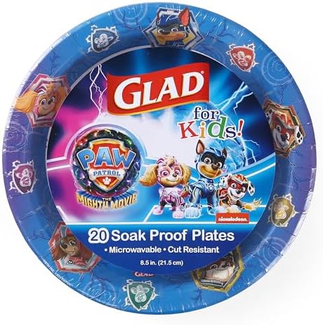 Glad for Kids PAW Patrol Paper Plates 20 Count