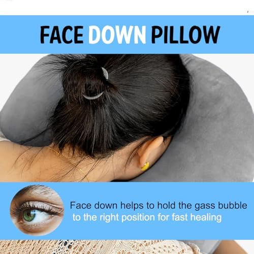 Azmaish Face Down Pillow with Eye Mask for Travel and Sleep