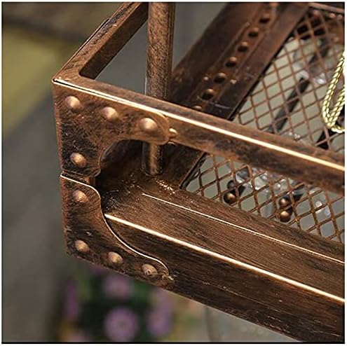 Ceiling Hanging Wine Rack with Glass Holder Shelf 80x35cm Bronze Black