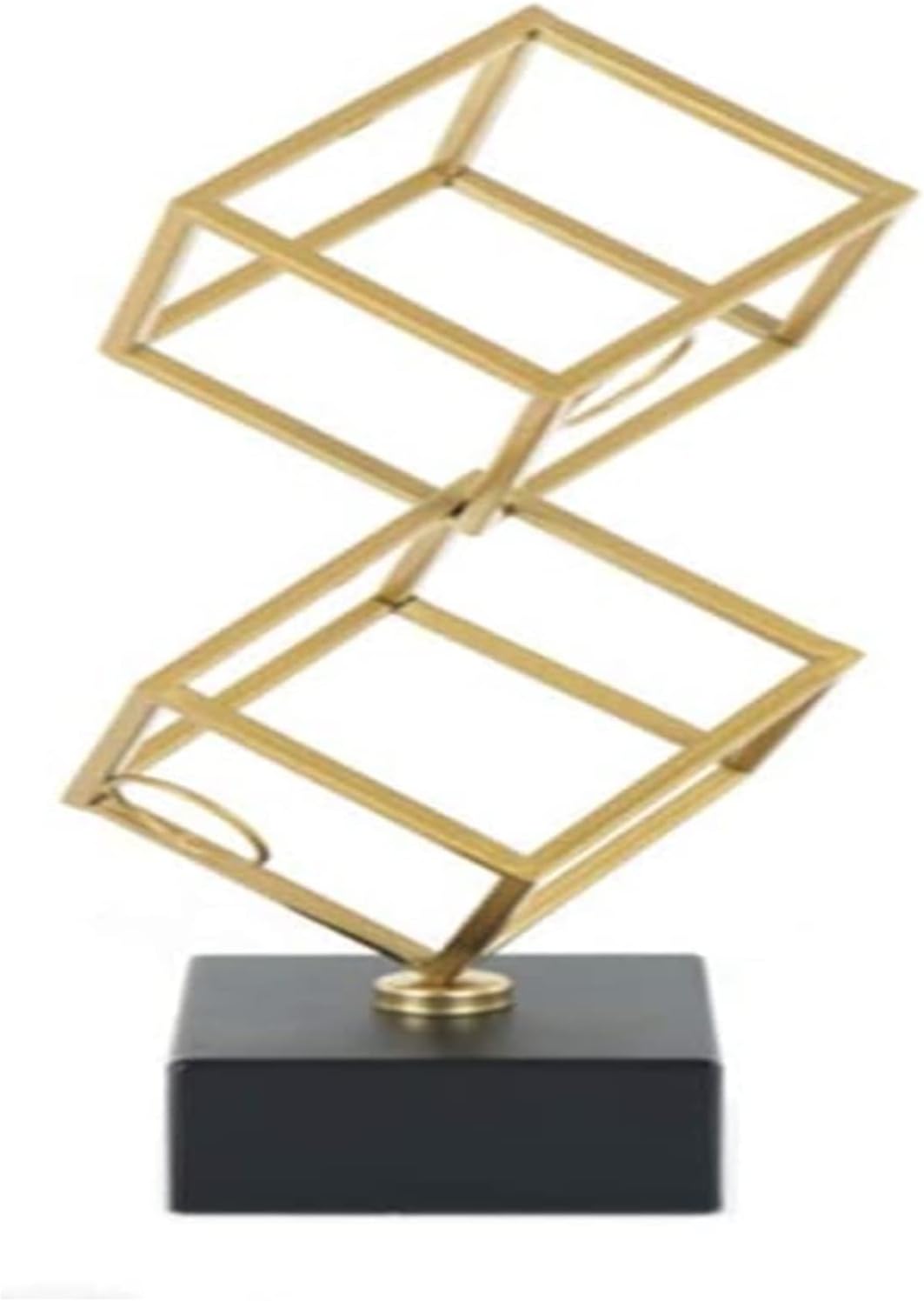 ALDEPO 2 Bottle Free Standing Wine Rack Metal Modern Minimalist Design