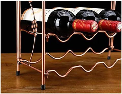 BOCbco Tabletop Wine Rack with 4 Bottles and 8 Glasses