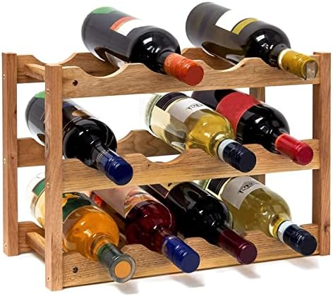 ALDEPO Wine Rack with 3 Shelves for 12 Bottles 1