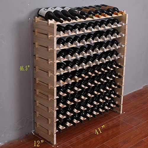 Freestanding Wine Rack Cabinet for 100 Bottles