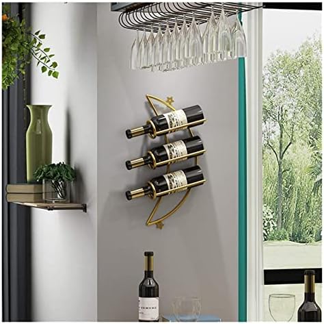 ALDEPO Wall-Mounted Wine Rack with Ornamental Design