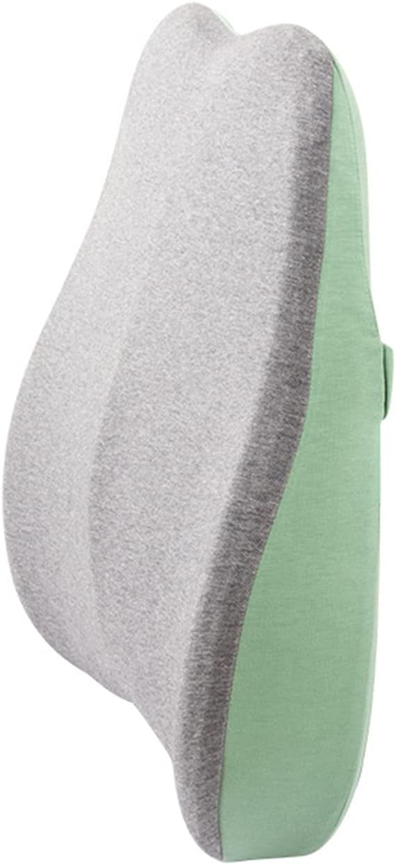 Memory Foam Lumbar Support for Office and Car Seats - Blue