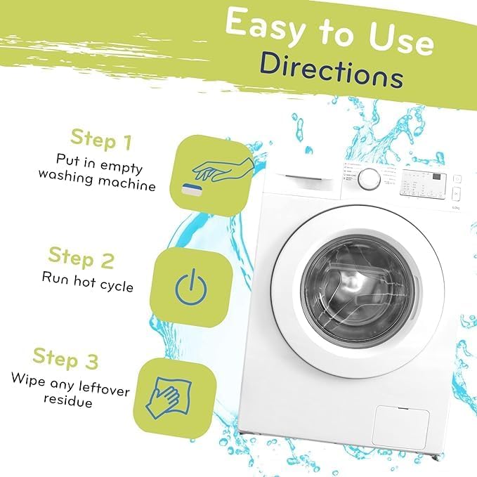 Eco-Gals Washing Machine Cleaner Tablets for Front Top Load Washers