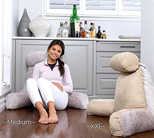 Husband Pillow XXL Reversible Faux Fur Reading Pillow
