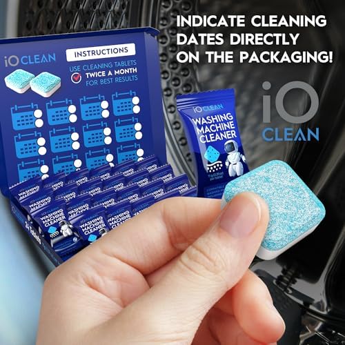 iO CLEAN Washing Machine Tablets 24 Pcs - Deep Clean and Descaler