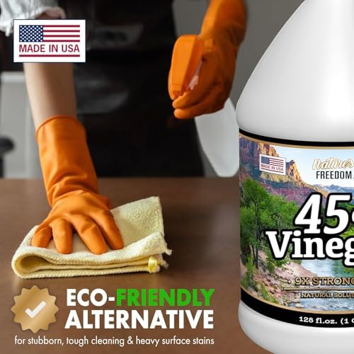Natures Freedom 45 Vinegar 1 Gallon With Cleaning Guide