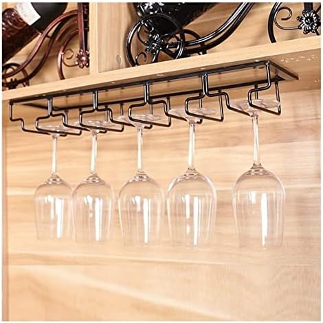 ALDEPO Freestanding Wine Glass Rack Black 60cmX12cm 1