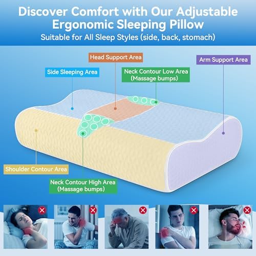 Zibroges Sandwich Cervical Pillow Queen Size