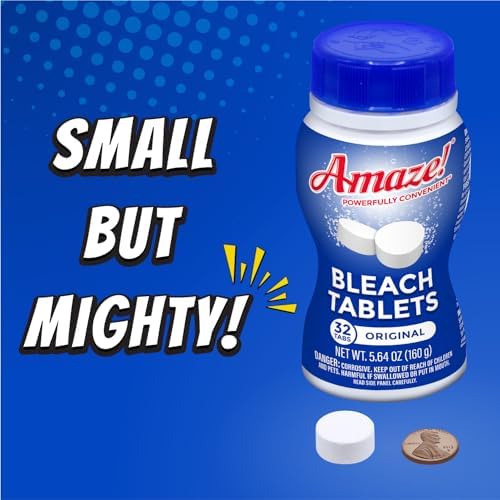 AMAZE Ultra Concentrated Bleach Tablets 32 tablets - No Splash Liquid Alternative 1