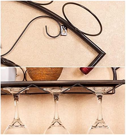 ALDEPO Wall-Mounted Wine Rack - 7 Bottles 10 Glasses