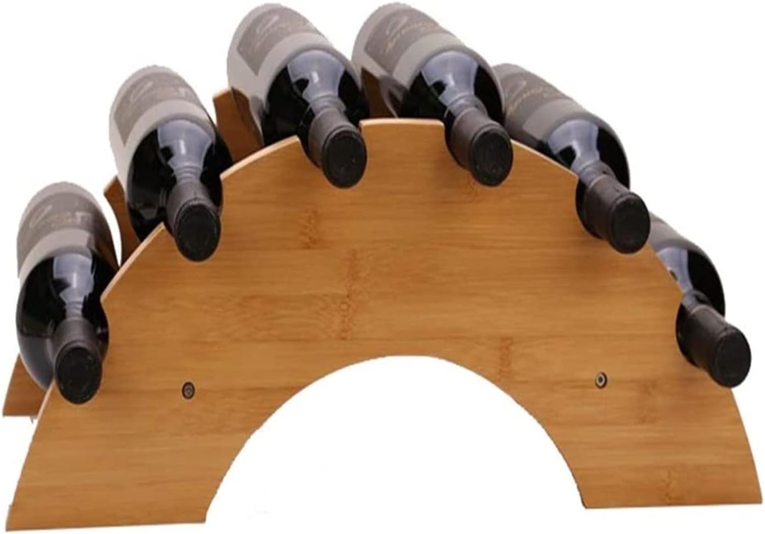 ALDEPO Wall-Mounted Wine Rack 6 Bottle Storage