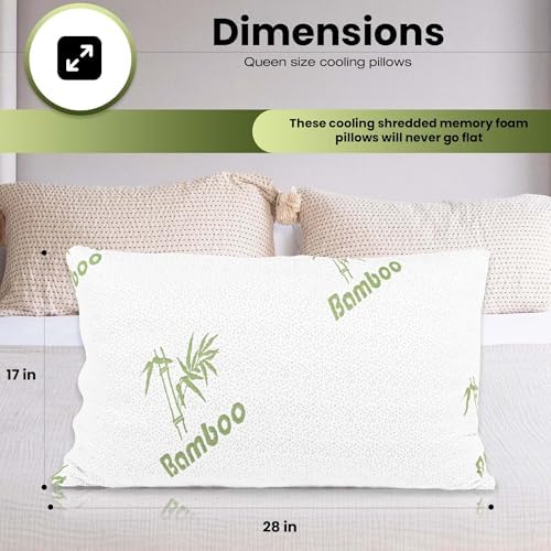 Tranquiluxe Adjustable Memory Foam Pillow with Cooling Design