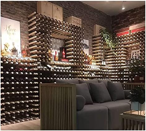 ALDEPO Wine Rack Holds 4 Bottles Stackable Freestanding