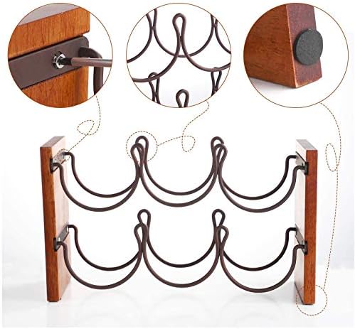 BOCbco Tabletop Wine Rack for 6 Bottles